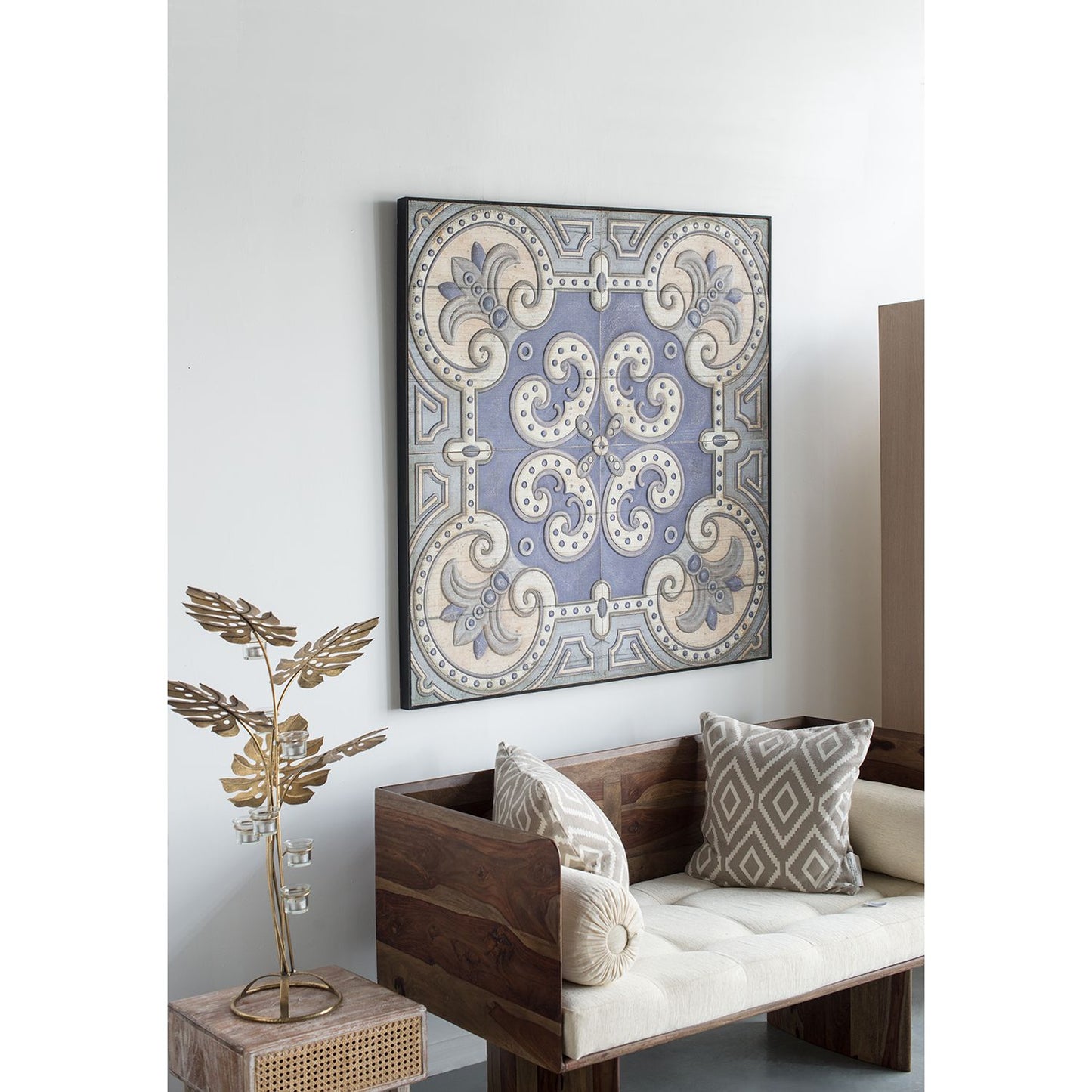 48" x 48" Large Wall Art Panel, Square Wall Decor for Living Room Dining Room Office Bedroom - LOLA VEGAS ART