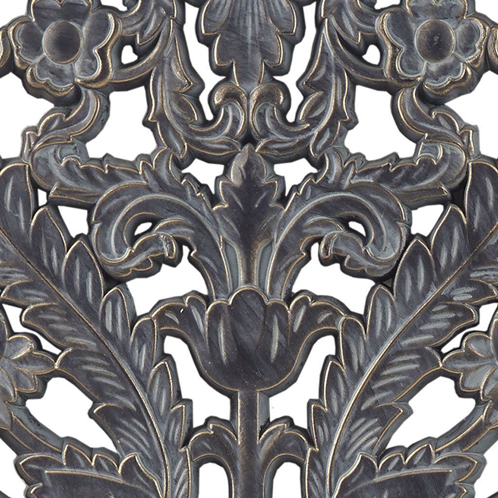 Distressed Carved Wood 2-piece Wall Decor Set - LOLA VEGAS ART