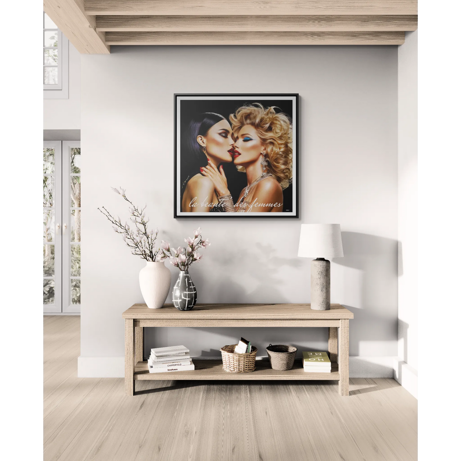 Square Frame Wall Art, Studio 54 Vibe Retro 1970's Glam Girl, Canvas Wrap, Fashionista Gift, Gallery Decor, Fine Art Photo Print - LOLA VEGAS ART