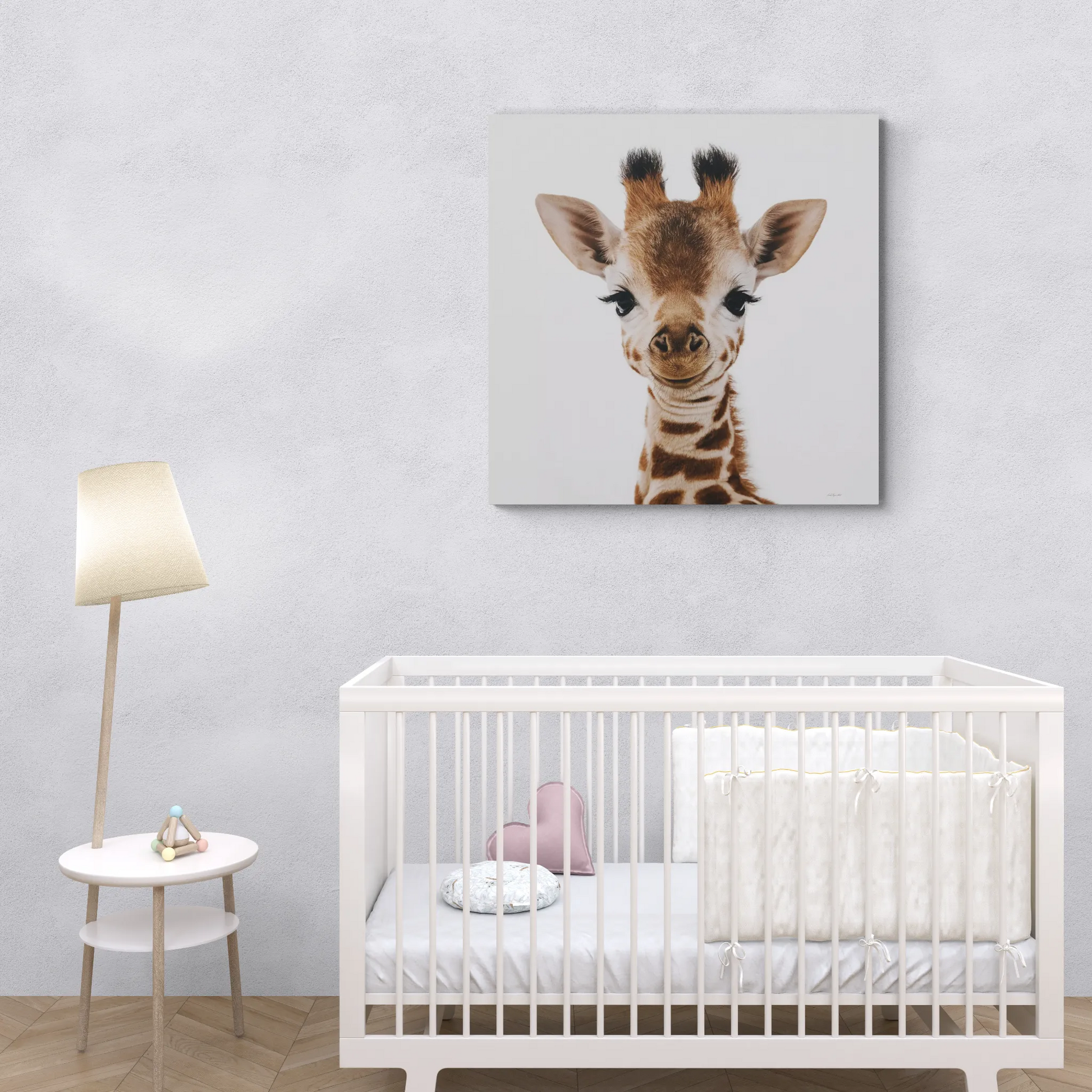 Canvas Wall Art, Giraffe Fine Art Photography Image, Animal Lover Decor, Baby Children's Room, Matte Stretched Print - LOLA VEGAS ART