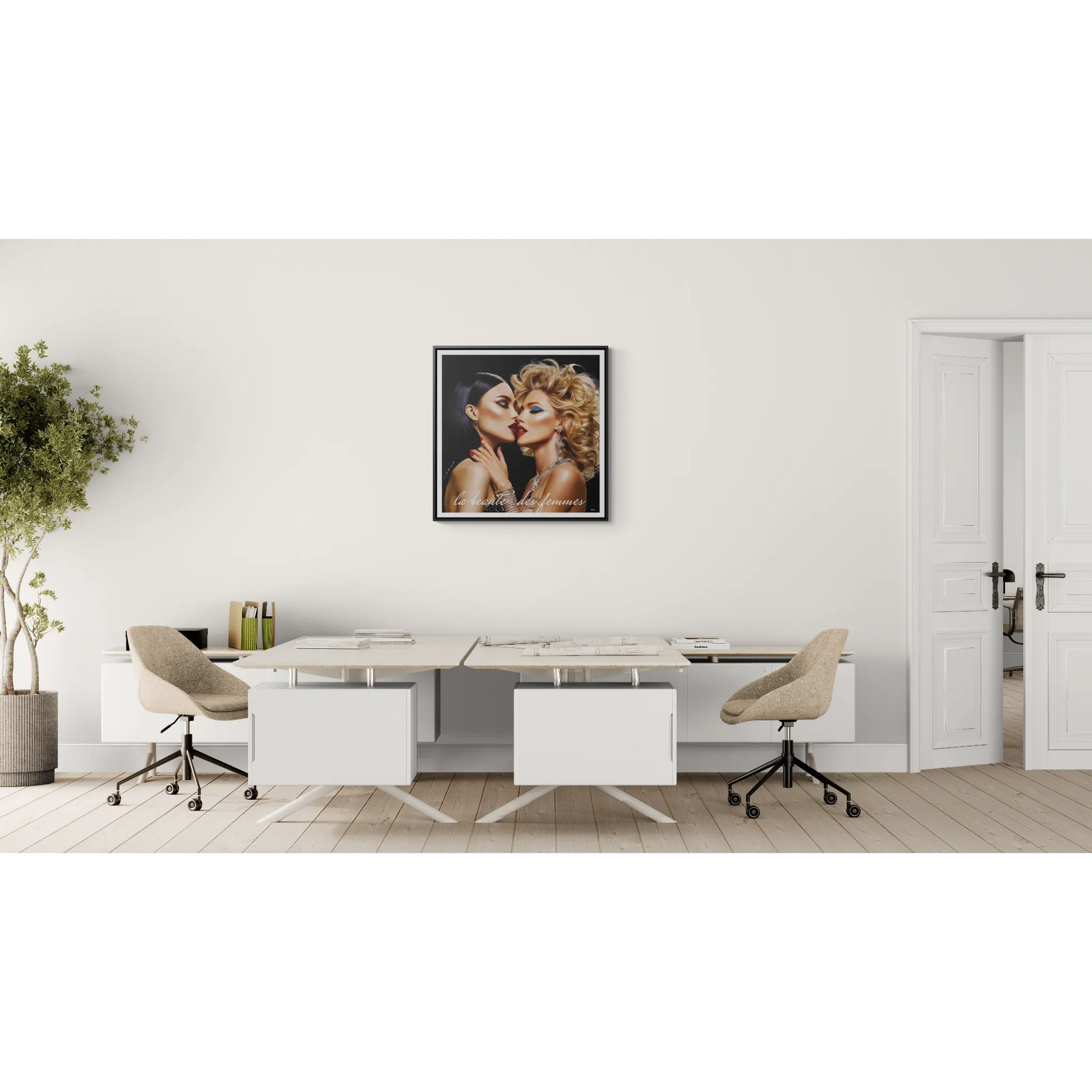 Square Frame Wall Art, Studio 54 Vibe Retro 1970's Glam Girl, Canvas Wrap, Fashionista Gift, Gallery Decor, Fine Art Photo Print - LOLA VEGAS ART