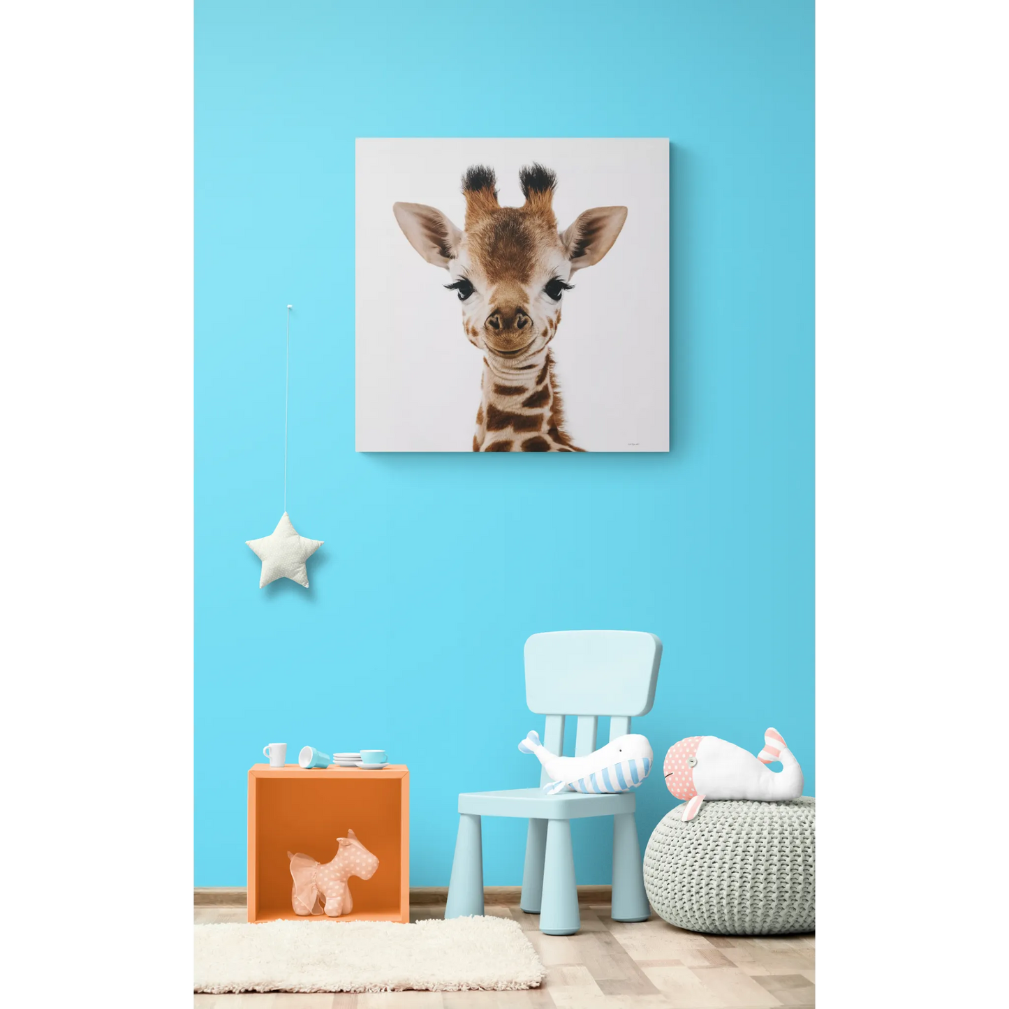 Canvas Wall Art, Giraffe Fine Art Photography Image, Animal Lover Decor, Baby Children's Room, Matte Stretched Print - LOLA VEGAS ART