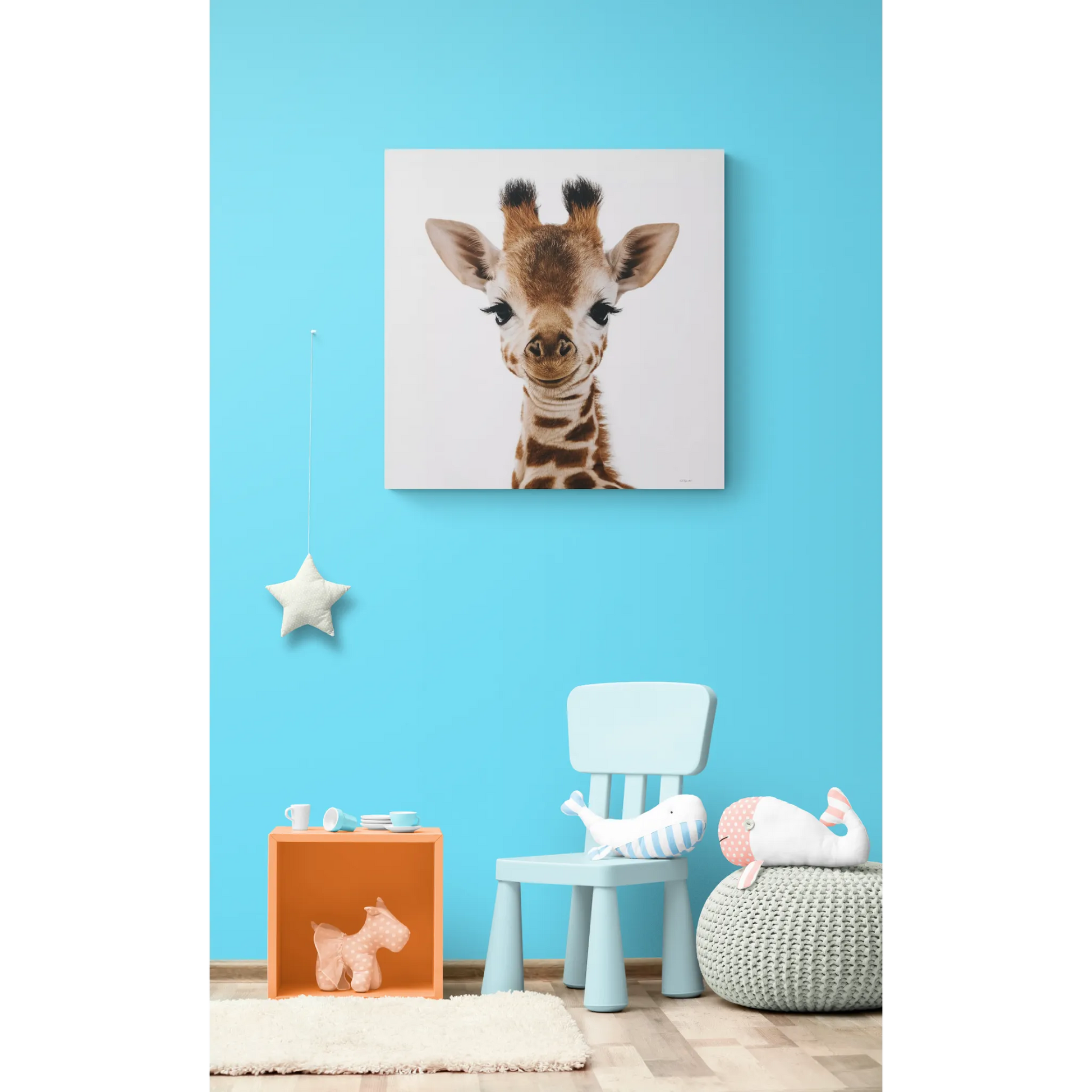 Canvas Wall Art, Giraffe Fine Art Photography Image, Animal Lover Decor, Baby Children's Room, Matte Stretched Print - LOLA VEGAS ART