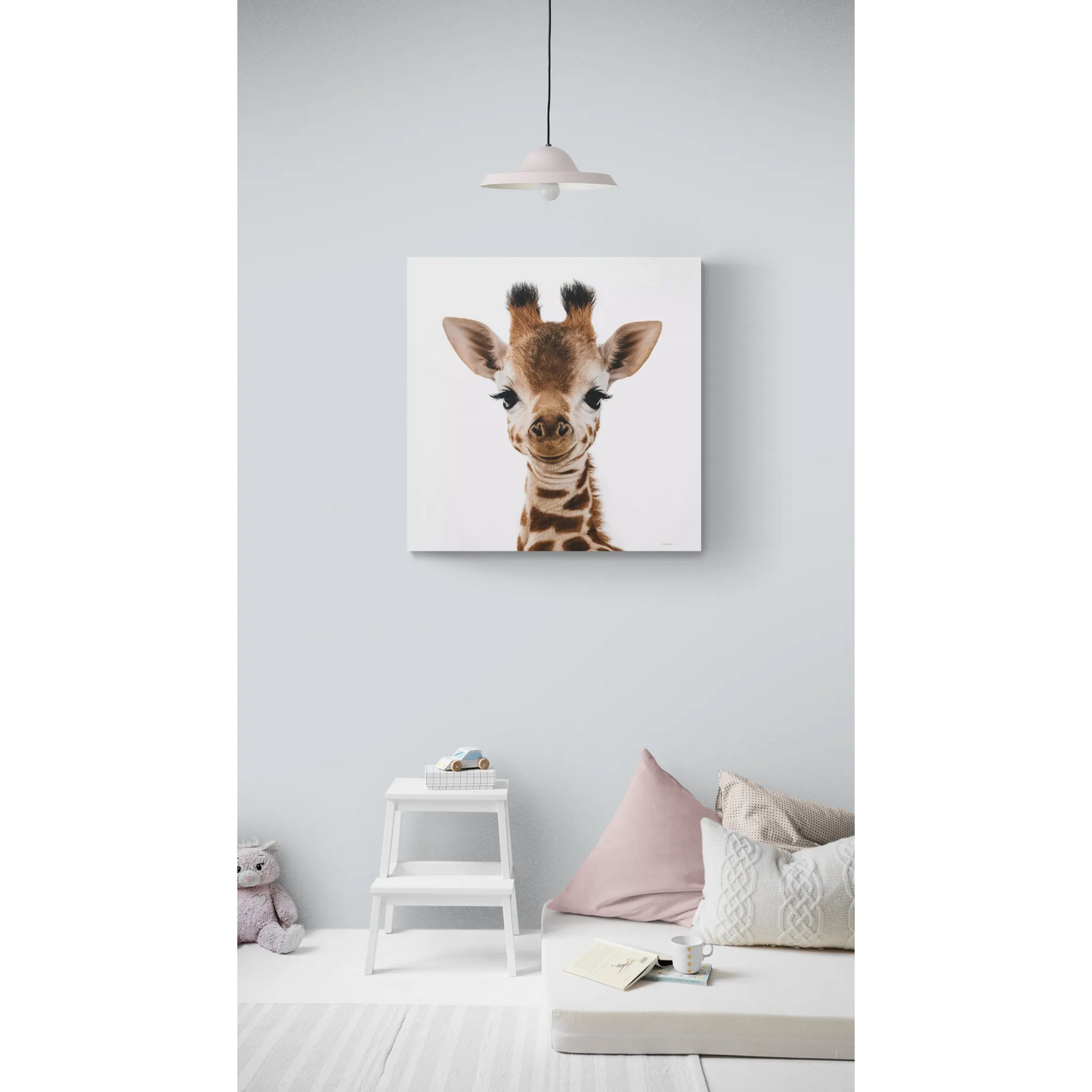 Canvas Wall Art, Giraffe Fine Art Photography Image, Animal Lover Decor, Baby Children's Room, Matte Stretched Print - LOLA VEGAS ART