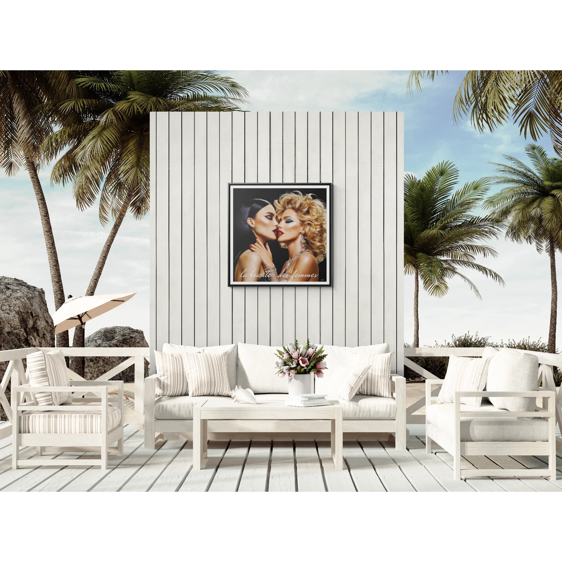 Square Frame Wall Art, Studio 54 Vibe Retro 1970's Glam Girl, Canvas Wrap, Fashionista Gift, Gallery Decor, Fine Art Photo Print - LOLA VEGAS ART