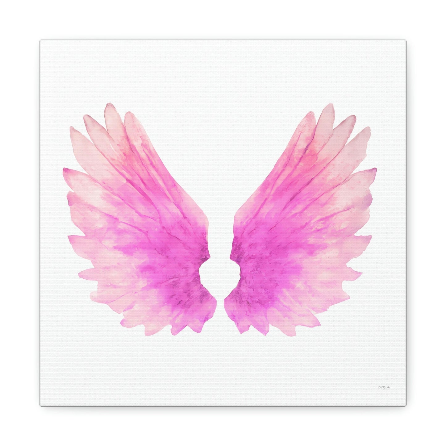 wall art, wall art canvas, wall art decor, wall art prints, wall decor, angel wings, angel wings art, wings, wall art pink - LOLA VEGAS ART