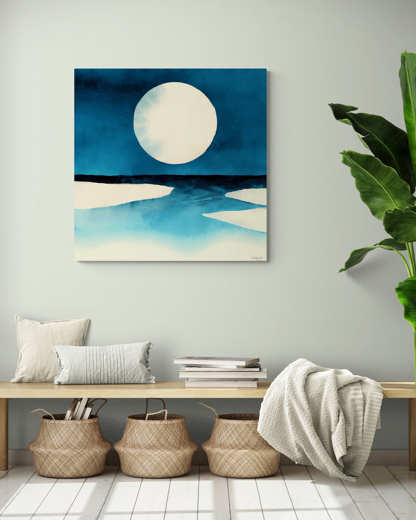 wall art, wall art canvas, wall art dcor, wall art canvas moon, wall art beach, wall art living room, wall art bedroom, wall art ocean - LOLA VEGAS ART