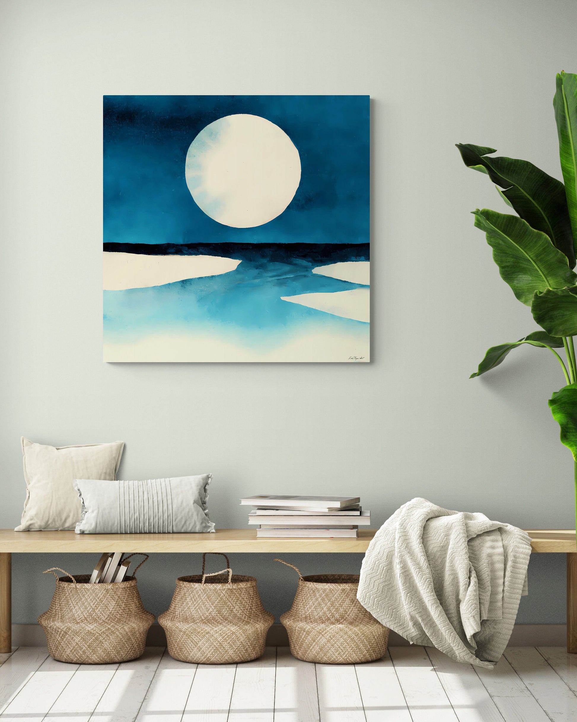 wall art, wall art canvas, wall art dcor, wall art canvas moon, wall art beach, wall art living room, wall art bedroom, wall art ocean - LOLA VEGAS ART
