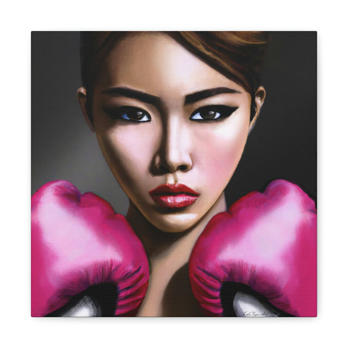 boxing, wall art, wall art canvas, wall art dcor, boxers, asian art, wall art living room, feminist art - LOLA VEGAS ART