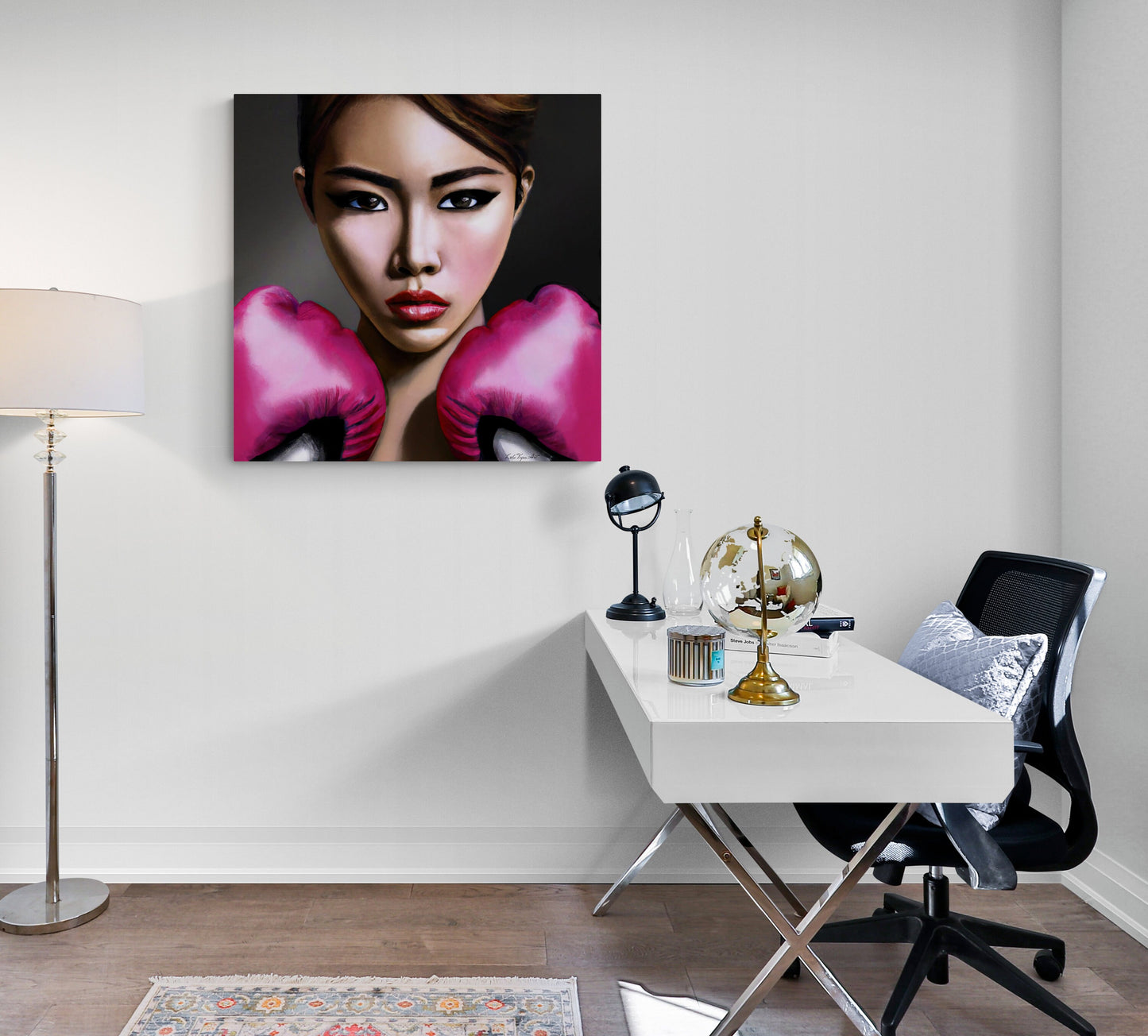 boxing, wall art, wall art canvas, wall art dcor, boxers, asian art, wall art living room, feminist art - LOLA VEGAS ART