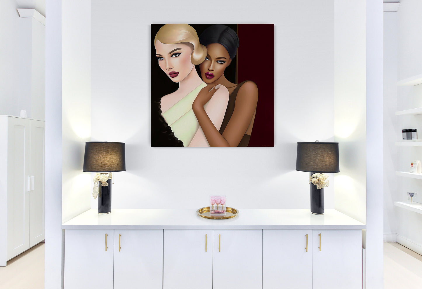 romantic wall art, wall art, wall art canvas, wall art decor, woman decor, romantic wall art - LOLA VEGAS ART