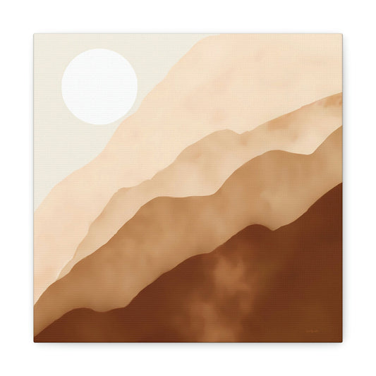abstract, minimalist, moon, moon wall art, mountain wall art, wall art, wall art canvas, wall art dcor, boho - LOLA VEGAS ART