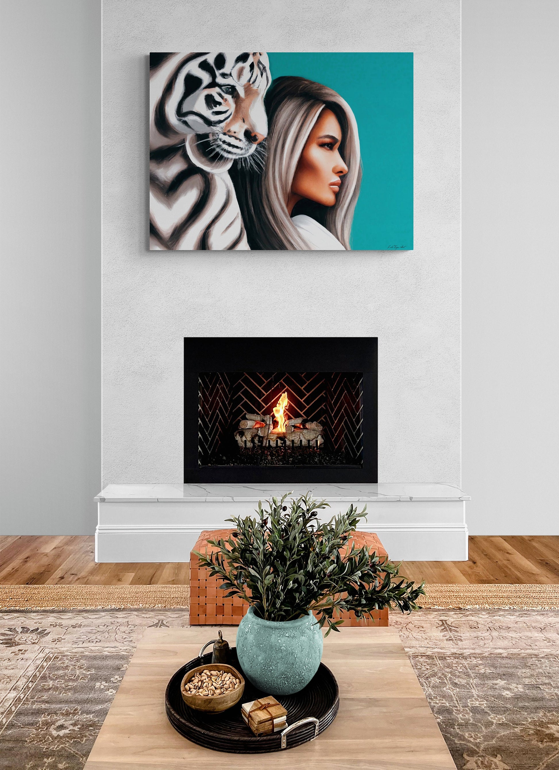 white tiger, wall art animals, tiger print, animal print, wall art woman, wall art, wall art canvas, wall art dcor, - LOLA VEGAS ART