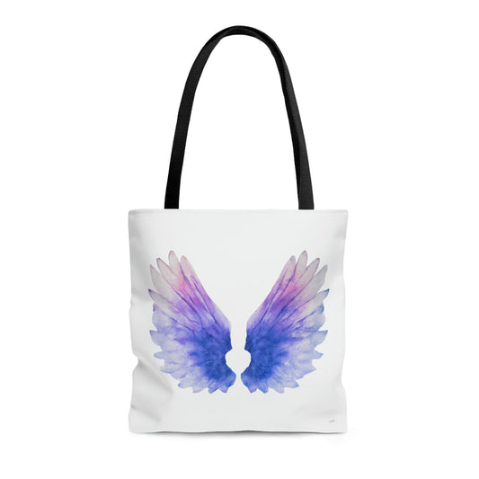 angel wings,bag, canvas bag, tote bag, gifts for women, canvas shopper, oversized canvas bag, reusable bag, shopping bag, tote bag for women - LOLA VEGAS ART