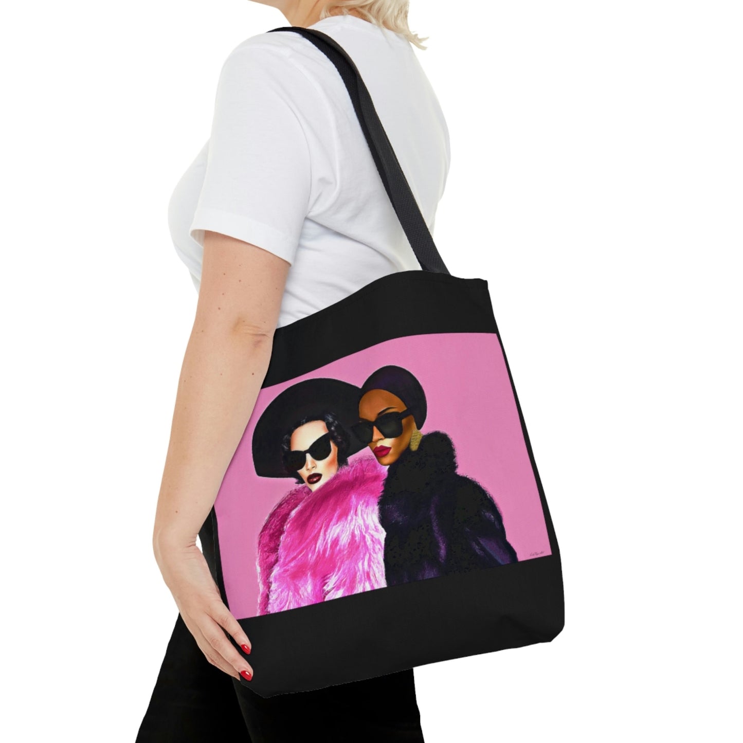 black woman art, canvas bag, tote bag, gifts for women, canvas shopper, oversized canvas bag, reusable bag, shopping bag, tote bag for women - LOLA VEGAS ART