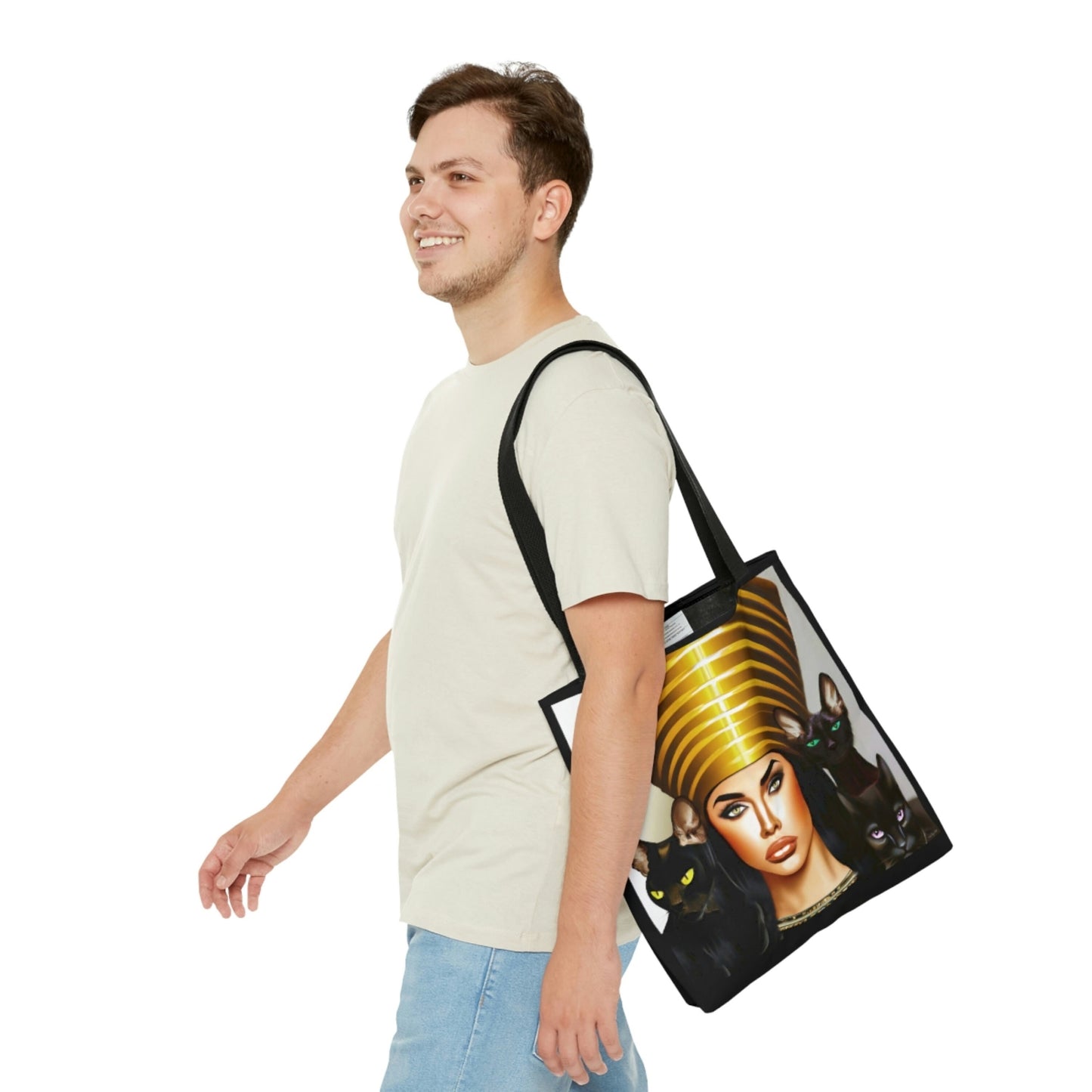 cats, bag, canvas bag, tote bag, gifts for women, canvas shopper, oversized canvas bag, reusable bag, shopping bag, tote bag for women - LOLA VEGAS ART