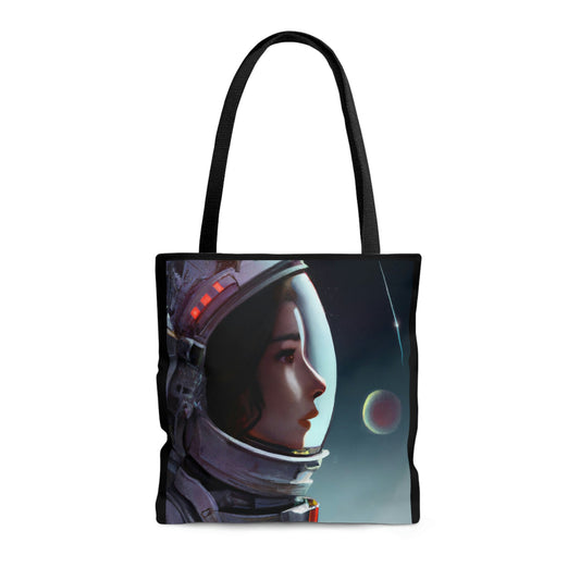 astronaut, bag, canvas bag, tote bag, gifts for women, canvas shopper, oversized canvas bag, reusable bag, shopping bag, tote bag for women - LOLA VEGAS ART