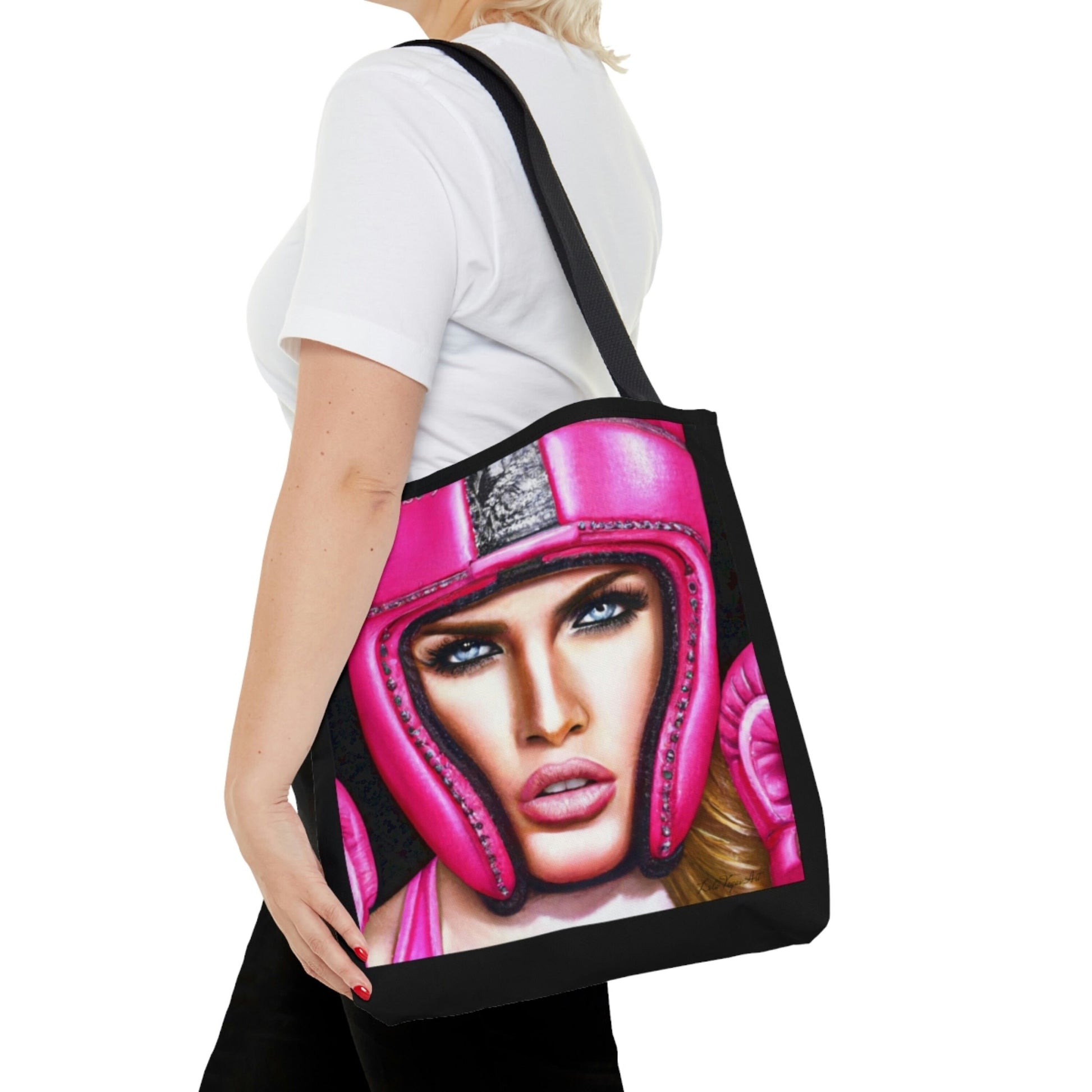 boxing, bag, canvas bag, tote bag, gifts for women, canvas shopper, oversized canvas bag, reusable bag, shopping bag, tote bag for women - LOLA VEGAS ART