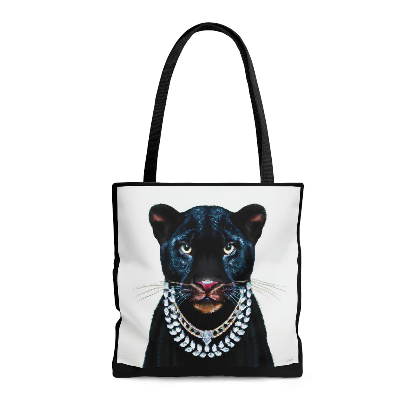 black panther, canvas bag, tote bag, gifts for women, canvas shopper, oversized canvas bag, reusable bag, shopping bag, tote bag for women - LOLA VEGAS ART