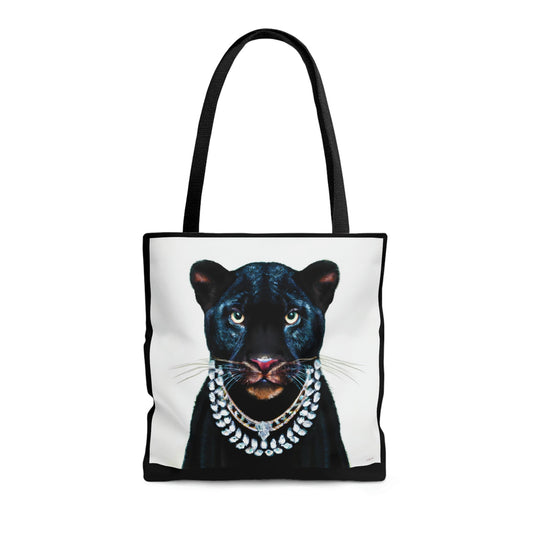 black panther, canvas bag, tote bag, gifts for women, canvas shopper, oversized canvas bag, reusable bag, shopping bag, tote bag for women - LOLA VEGAS ART