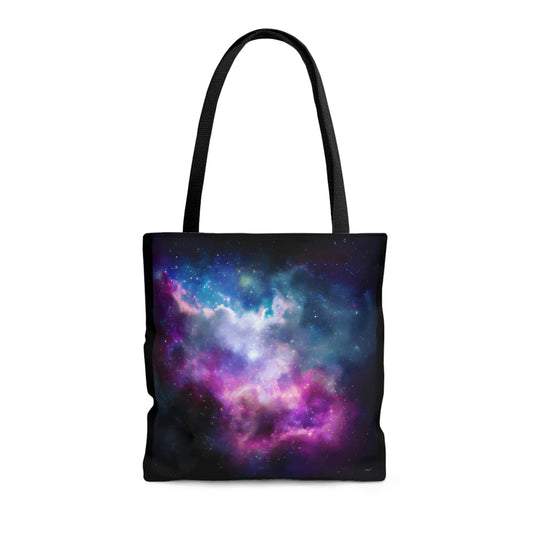galaxy, space, canvas bag, tote bag, gifts for women, canvas shopper, oversized canvas bag, reusable bag, shopping bag, tote bag for women - LOLA VEGAS ART
