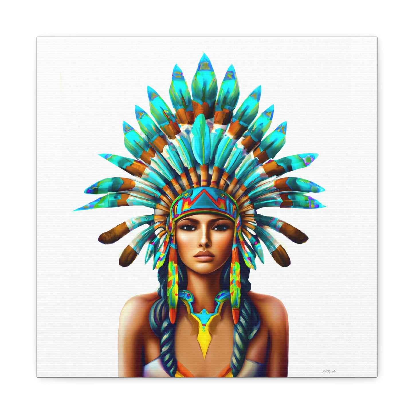 wall art, wall art canvas, wall art decor, wall art prints, wall art living room, art canvas, girl art, wall art women, native american art - LOLA VEGAS ART
