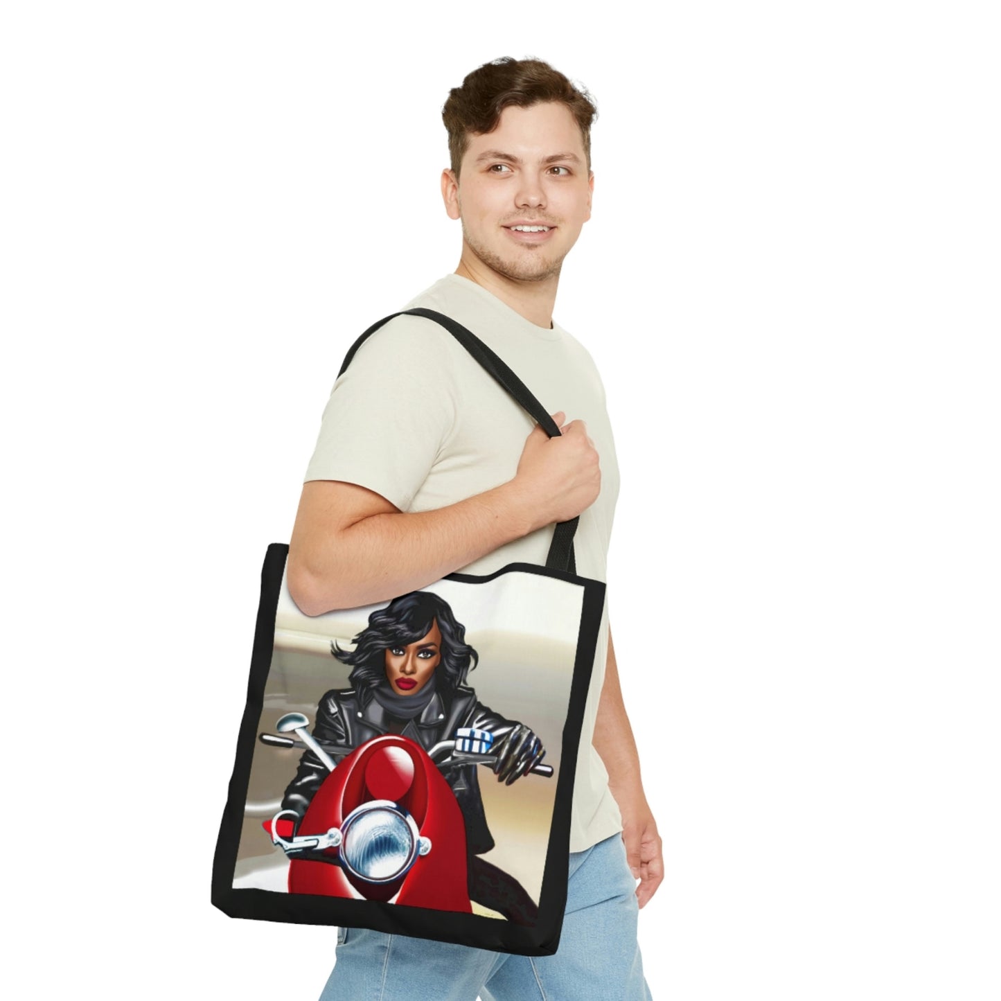 black woman, bag, canvas bag, tote bag, gifts for women, oversized canvas bag, reusable bag, shopping bag, tote bag for women - LOLA VEGAS ART