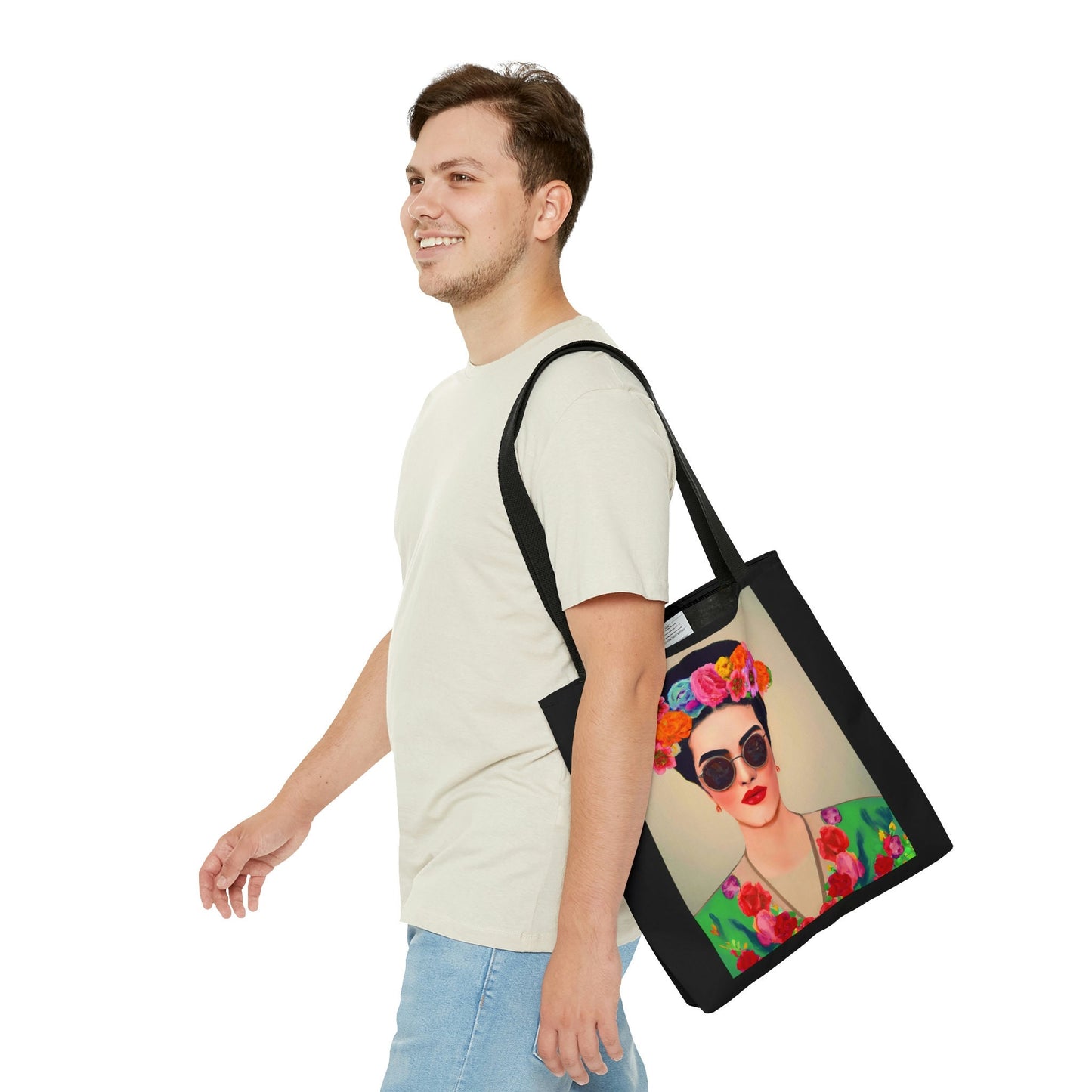 latina, bag, canvas bag, tote bag, gifts for women, canvas shopper, oversized canvas bag, reusable bag, shopping bag, tote bag for women - LOLA VEGAS ART
