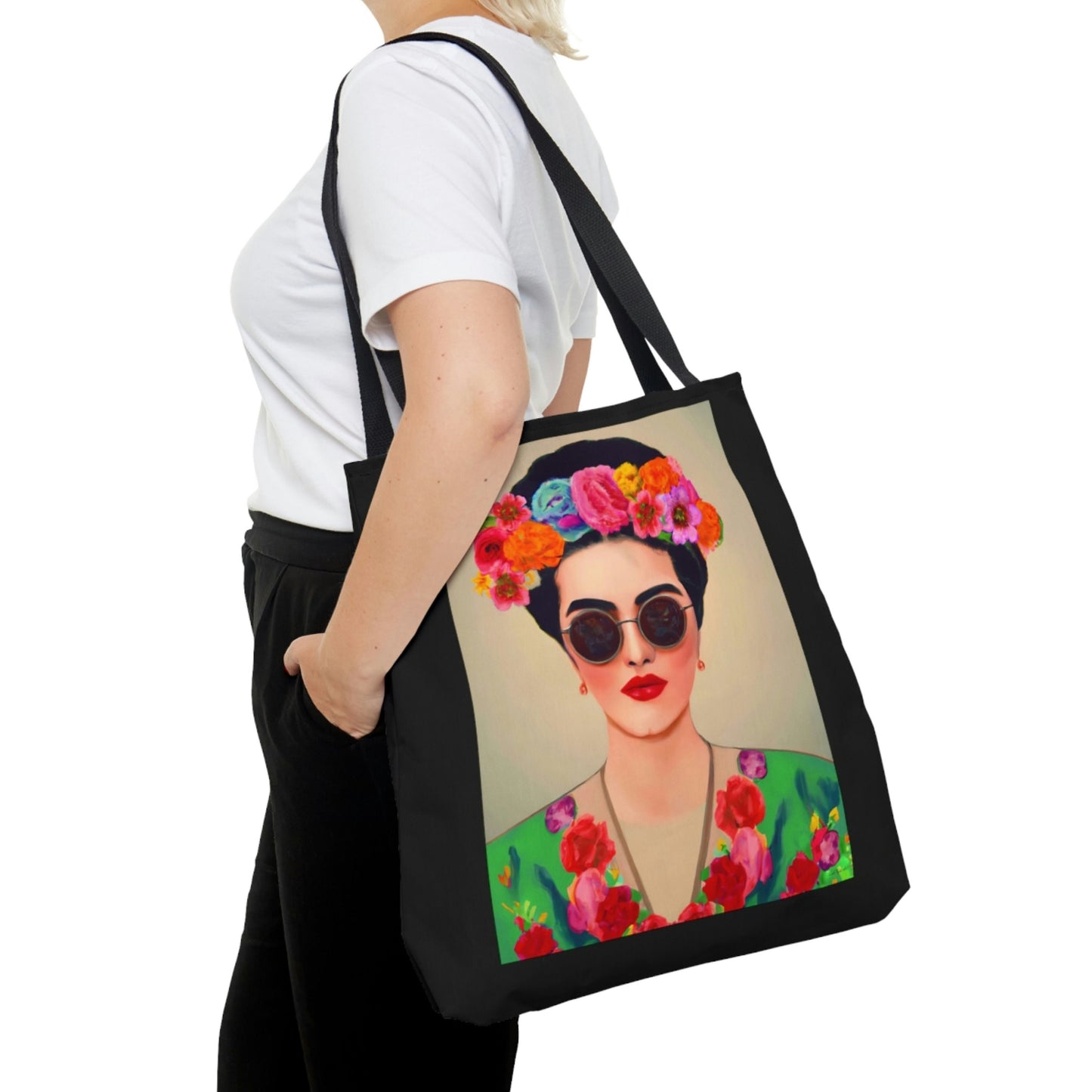 latina, bag, canvas bag, tote bag, gifts for women, canvas shopper, oversized canvas bag, reusable bag, shopping bag, tote bag for women - LOLA VEGAS ART