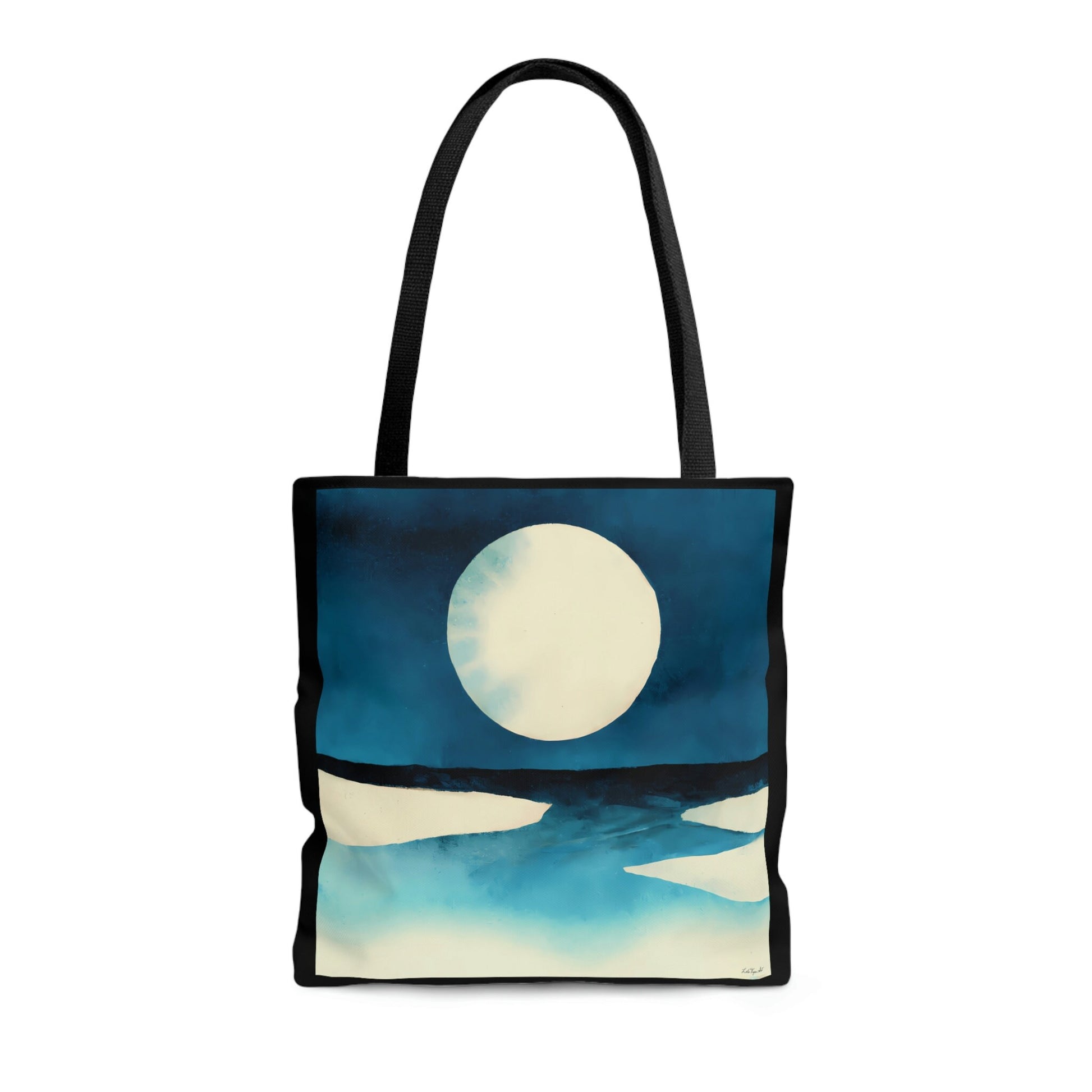 moon, bag, canvas bag, tote bag, gifts for women, canvas shopper, oversized canvas bag, reusable bag, shopping bag, tote bag for women - LOLA VEGAS ART