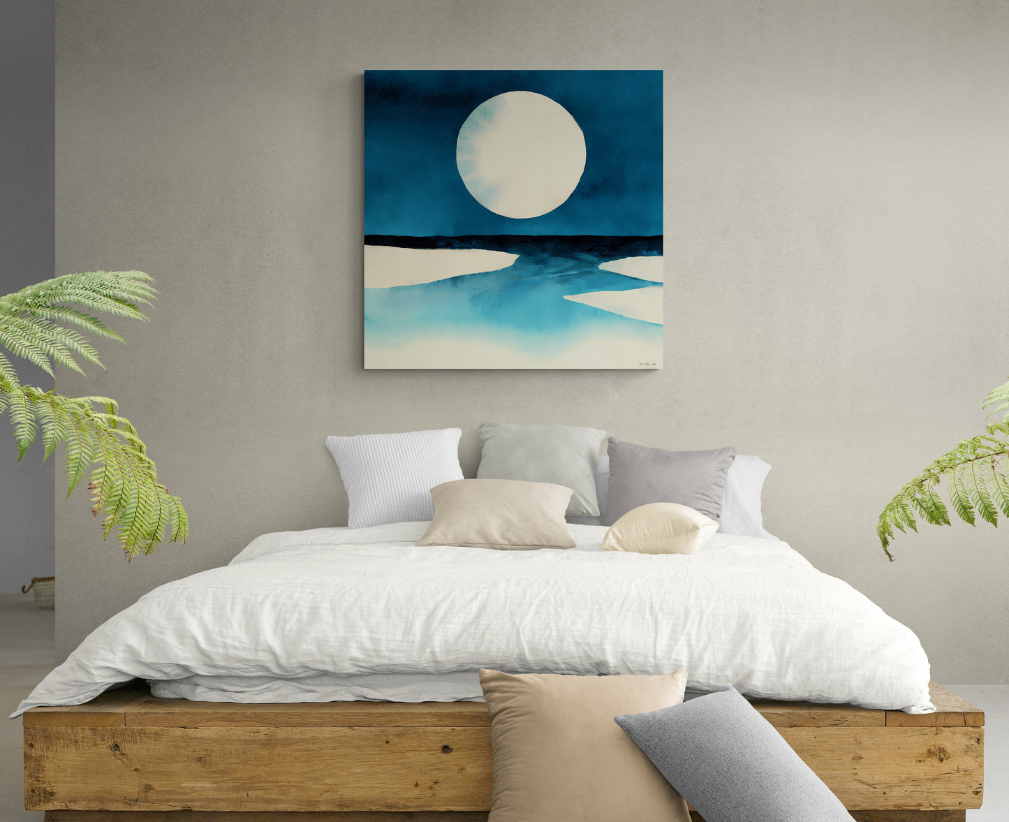 wall art, wall art canvas, wall art dcor, wall art canvas moon, wall art beach, wall art living room, wall art bedroom, wall art ocean - LOLA VEGAS ART