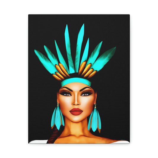 native american, woman, wall art, wall art canvas, wall art dcor, room wall dcor, unique art, woman decor, southwestern - LOLA VEGAS ART