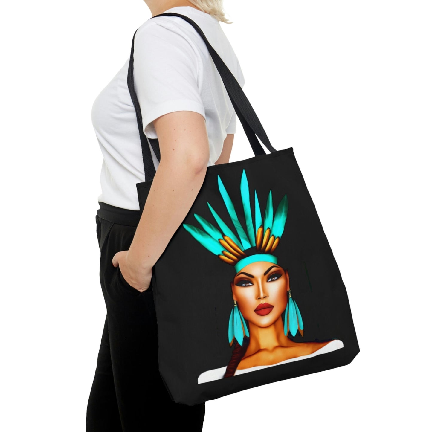 native american, bag, canvas bag, tote bag, gifts for women, oversized canvas bag, reusable bag, shopping bag, tote bag for women - LOLA VEGAS ART