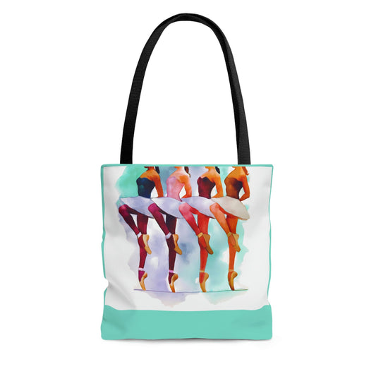 ballerina, dance bag, dance tote, dancer bag, bag, canvas bag, tote bag, gifts for girls, gifts for teens, , canvas shopper - LOLA VEGAS ART