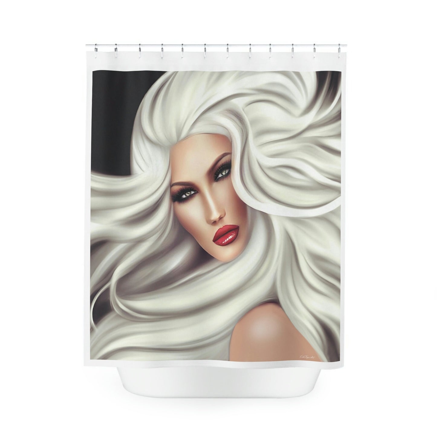 goddess, shower curtain, home accessories, bathroom dcor, bathroom, home dcor, housewarming gift, shower room decor - LOLA VEGAS ART