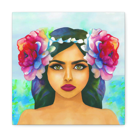 flower girl, hawaii wall art, boho wall decor, wall art, wall art canvas, wall art dcor, wall art woman - LOLA VEGAS ART