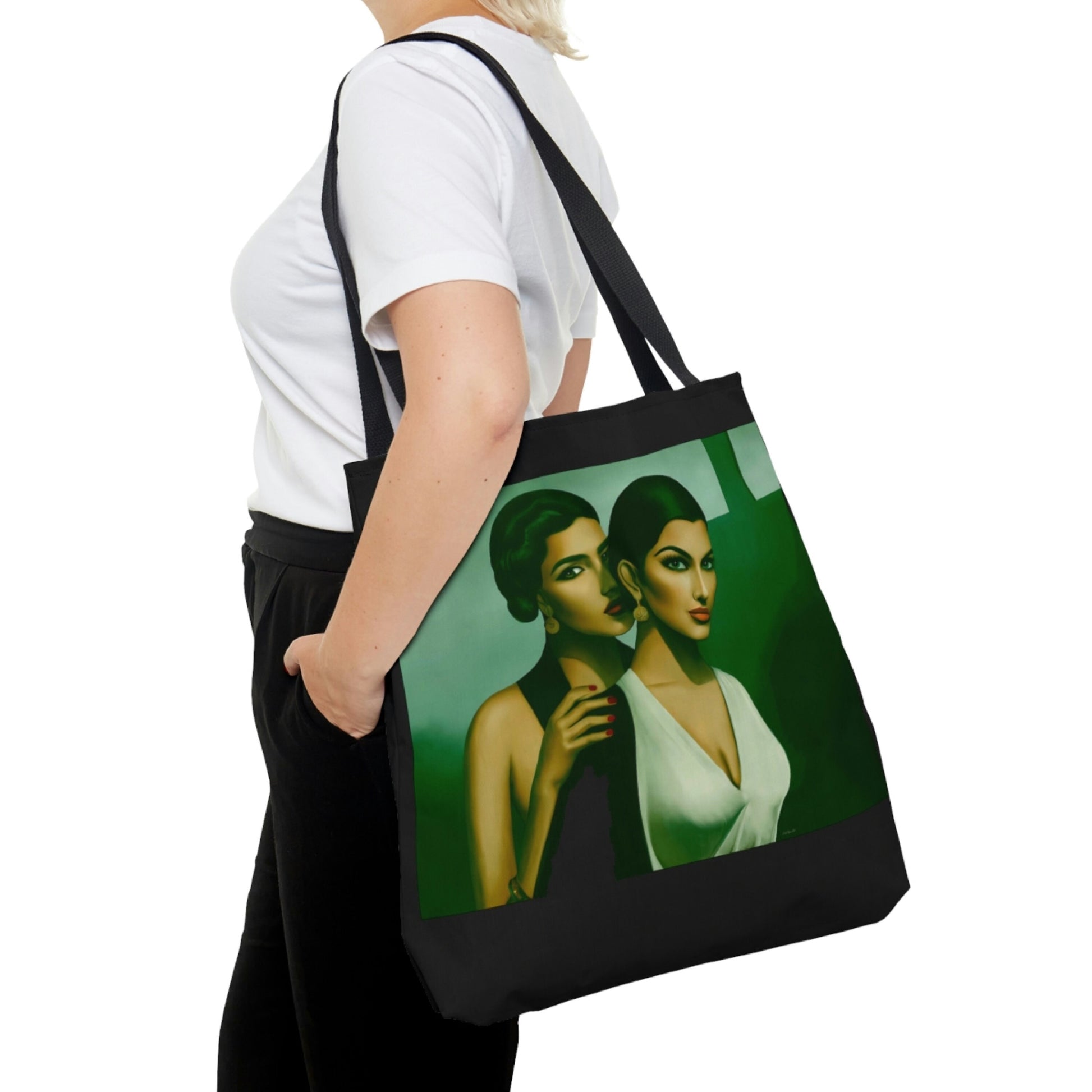 romantic, bag, canvas bag, tote bag, gifts for women, canvas shopper, reusable bag, shopping bag, tote bag for women - LOLA VEGAS ART