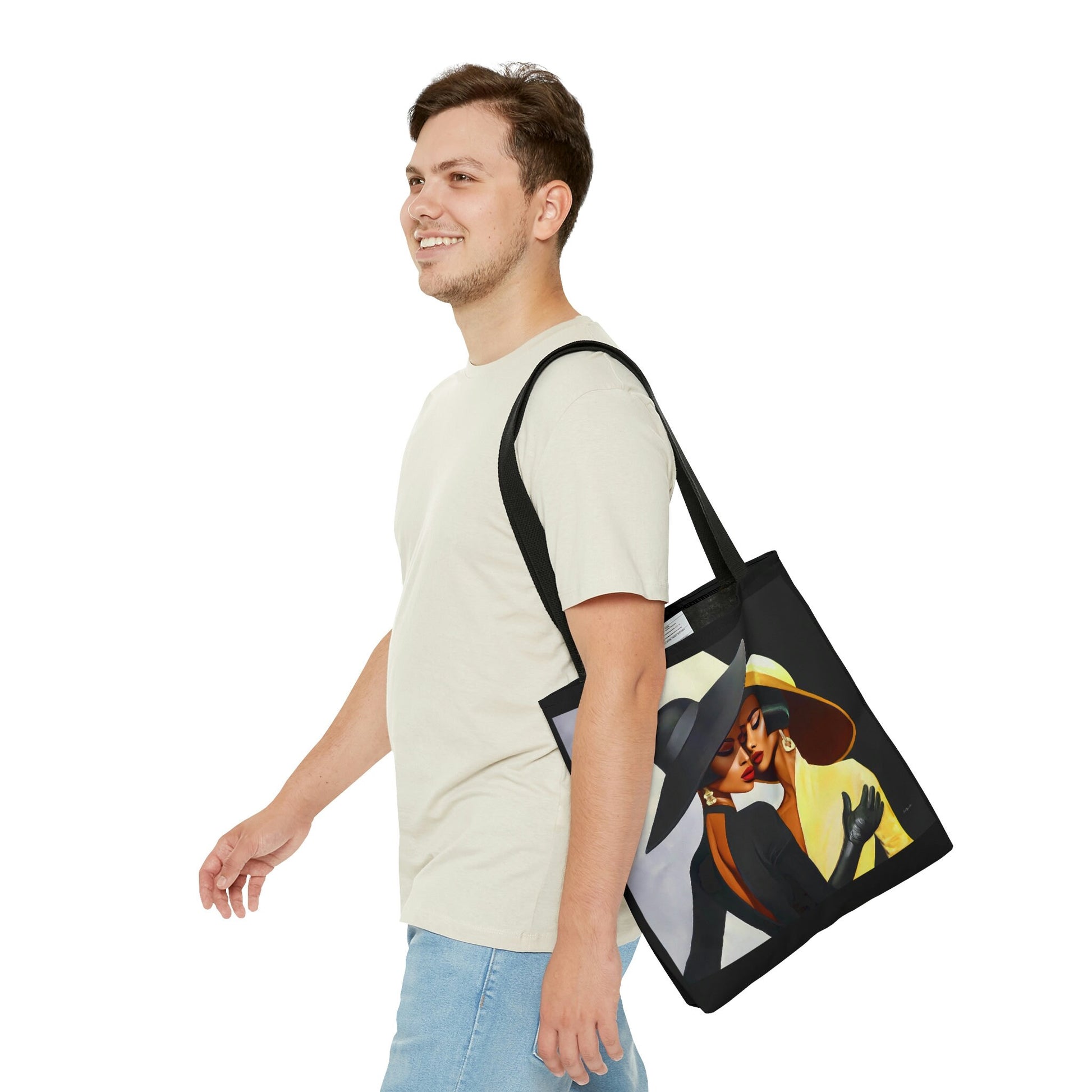 black women, bag, canvas bag, tote bag, gifts for women,  oversized canvas bag, reusable bag, tote bag for women - LOLA VEGAS ART