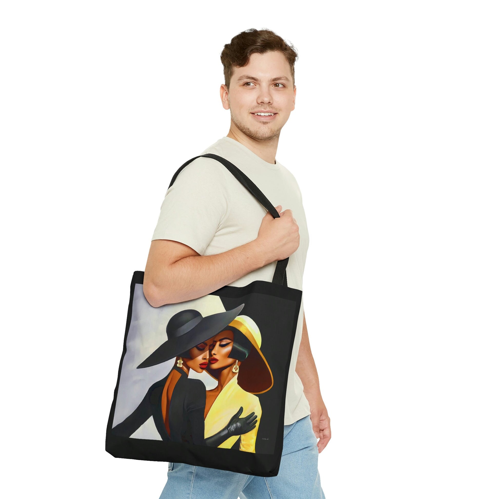 black women, bag, canvas bag, tote bag, gifts for women,  oversized canvas bag, reusable bag, tote bag for women - LOLA VEGAS ART