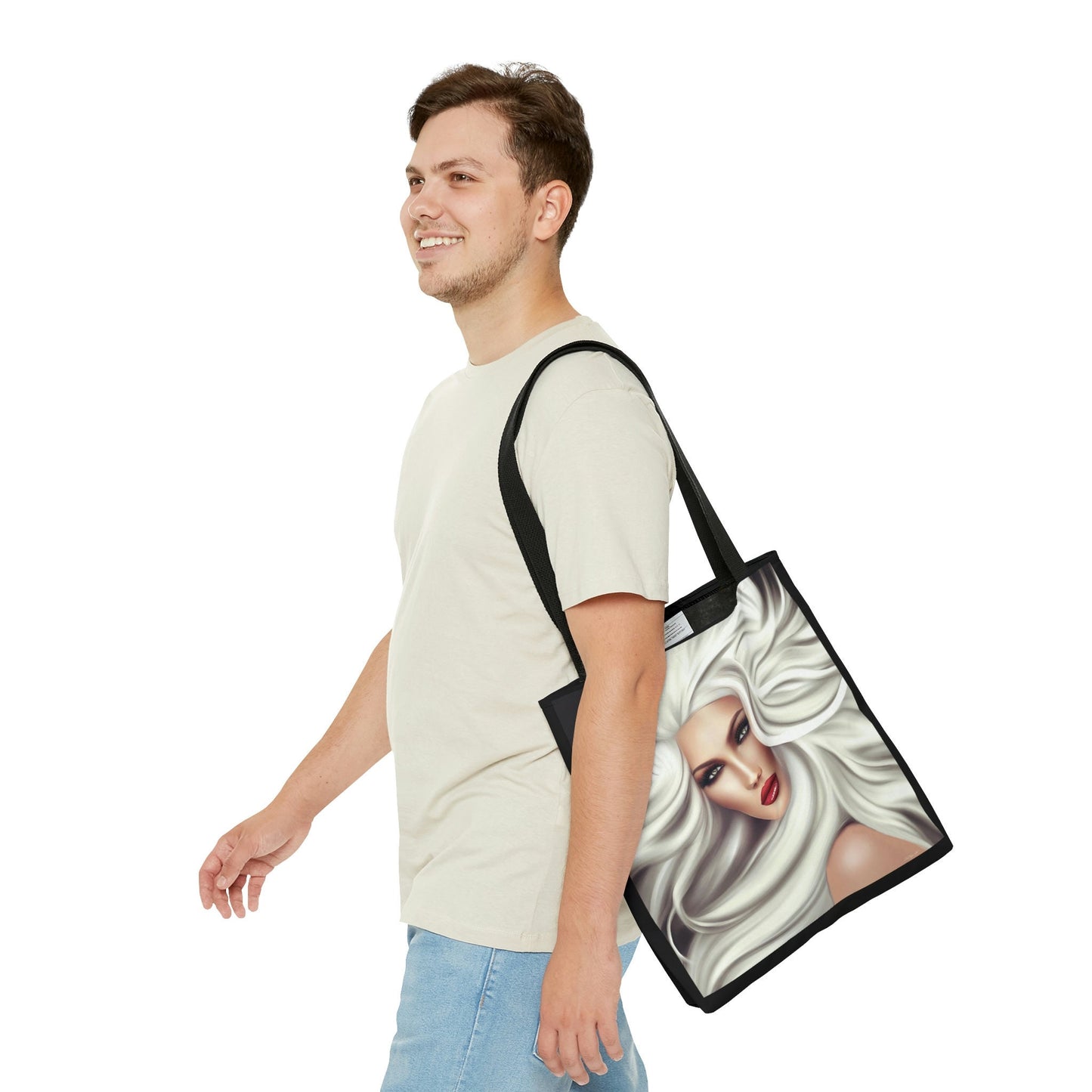 bag, canvas bag, tote bag, gifts for women, canvas shopper, oversized canvas bag, reusable bag, shopping bag, tote bag for women - LOLA VEGAS ART