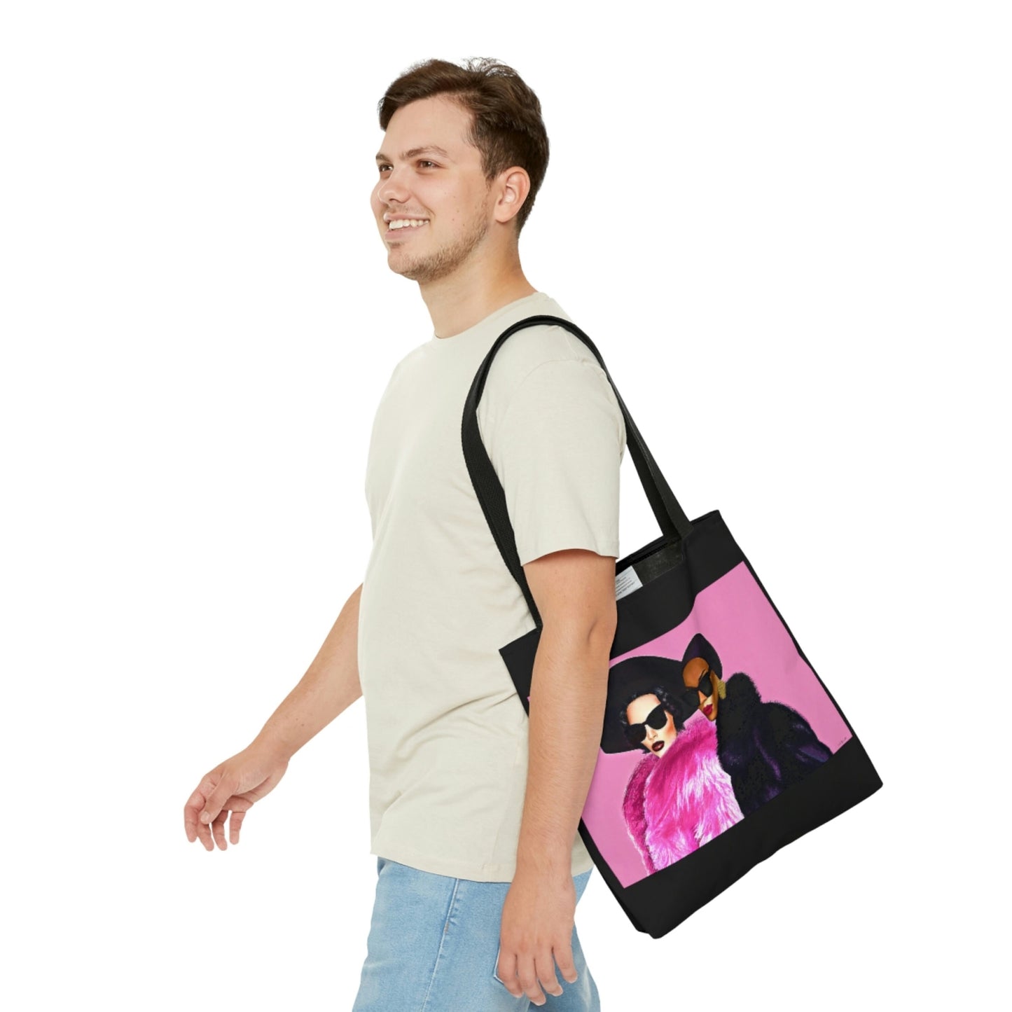 black woman art, canvas bag, tote bag, gifts for women, canvas shopper, oversized canvas bag, reusable bag, shopping bag, tote bag for women - LOLA VEGAS ART