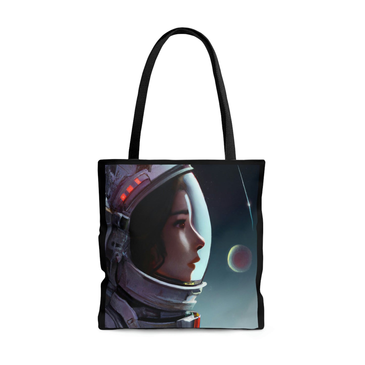 astronaut, bag, canvas bag, tote bag, gifts for women, canvas shopper, oversized canvas bag, reusable bag, shopping bag, tote bag for women - LOLA VEGAS ART