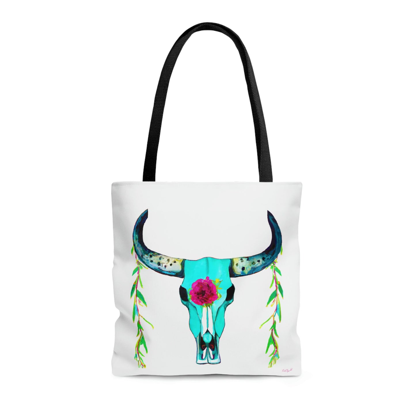 boho, cow skull, canvas bag, tote bag, gifts for women, canvas shopper, oversized canvas bag, reusable bag, shopping bag, tote bag for women - LOLA VEGAS ART
