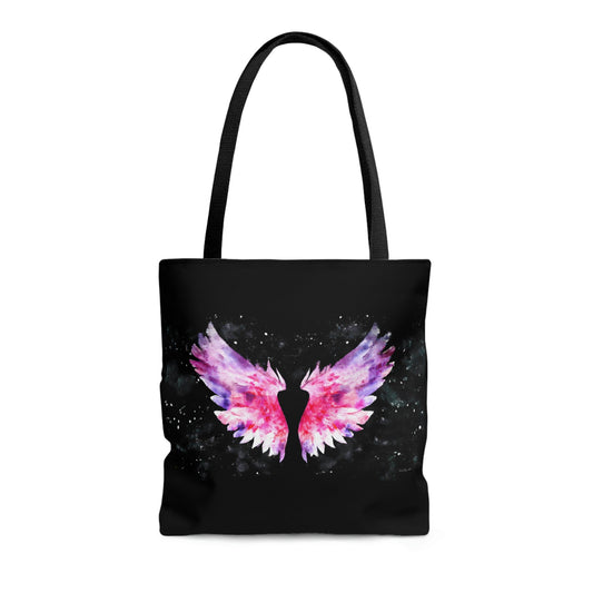 angel wings, bag, canvas bag, tote bag, gifts for women,  oversized canvas bag, reusable bag, shopping bag, tote bag for women - LOLA VEGAS ART