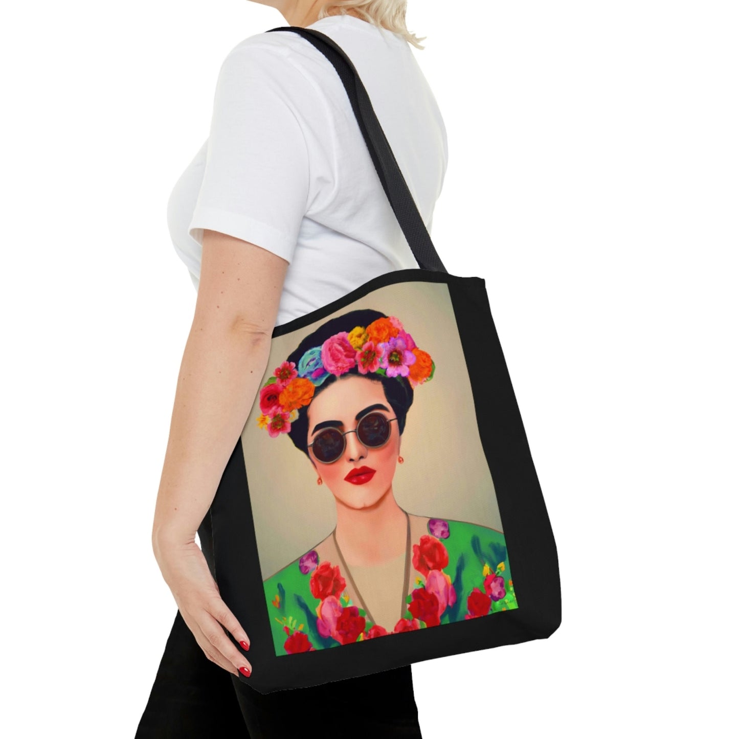 latina, bag, canvas bag, tote bag, gifts for women, canvas shopper, oversized canvas bag, reusable bag, shopping bag, tote bag for women - LOLA VEGAS ART