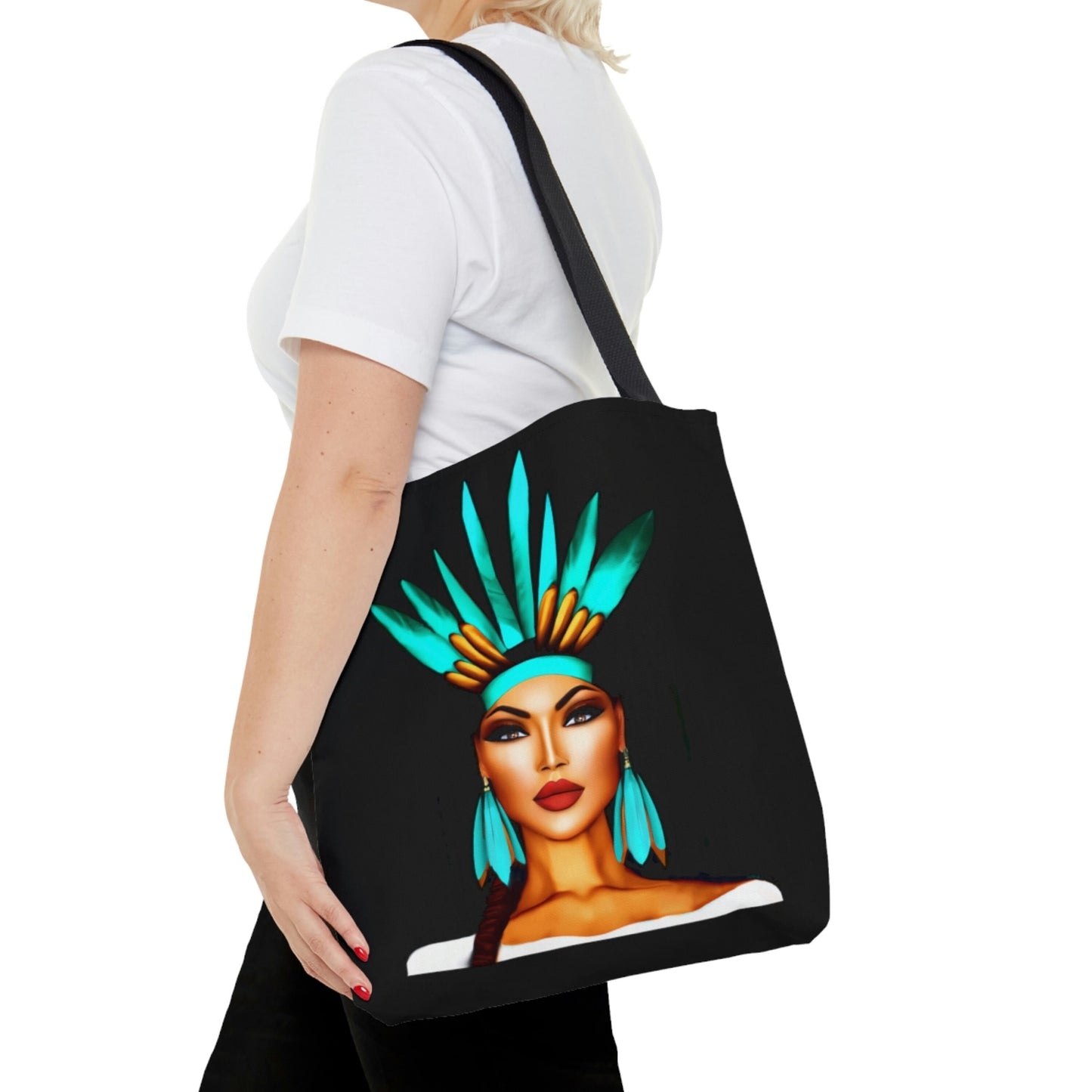 native american, bag, canvas bag, tote bag, gifts for women, oversized canvas bag, reusable bag, shopping bag, tote bag for women - LOLA VEGAS ART