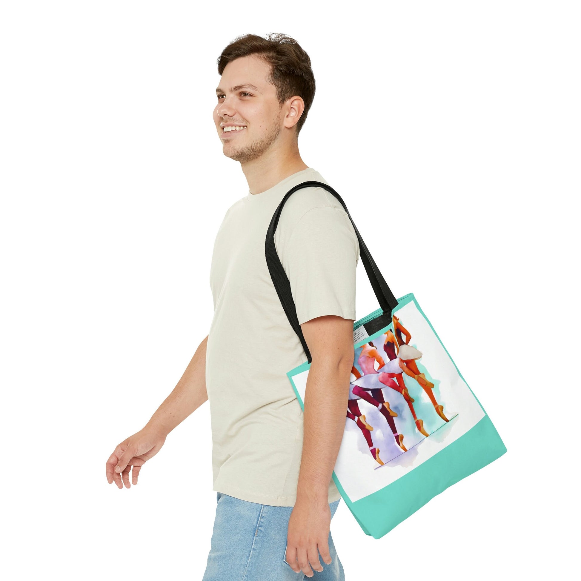 ballerina, dance bag, dance tote, dancer bag, bag, canvas bag, tote bag, gifts for girls, gifts for teens, , canvas shopper - LOLA VEGAS ART