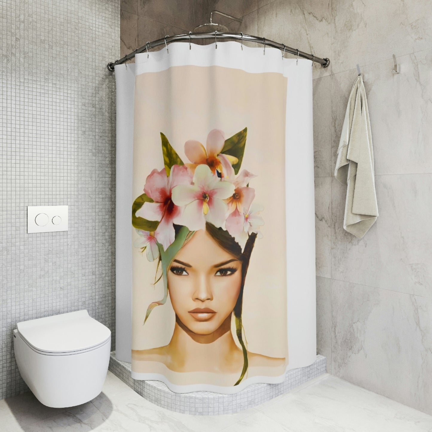 shower curtain, home accessories, bathroom dcor, bathroom, home dcor, housewarming gift, shower room decor - LOLA VEGAS ART