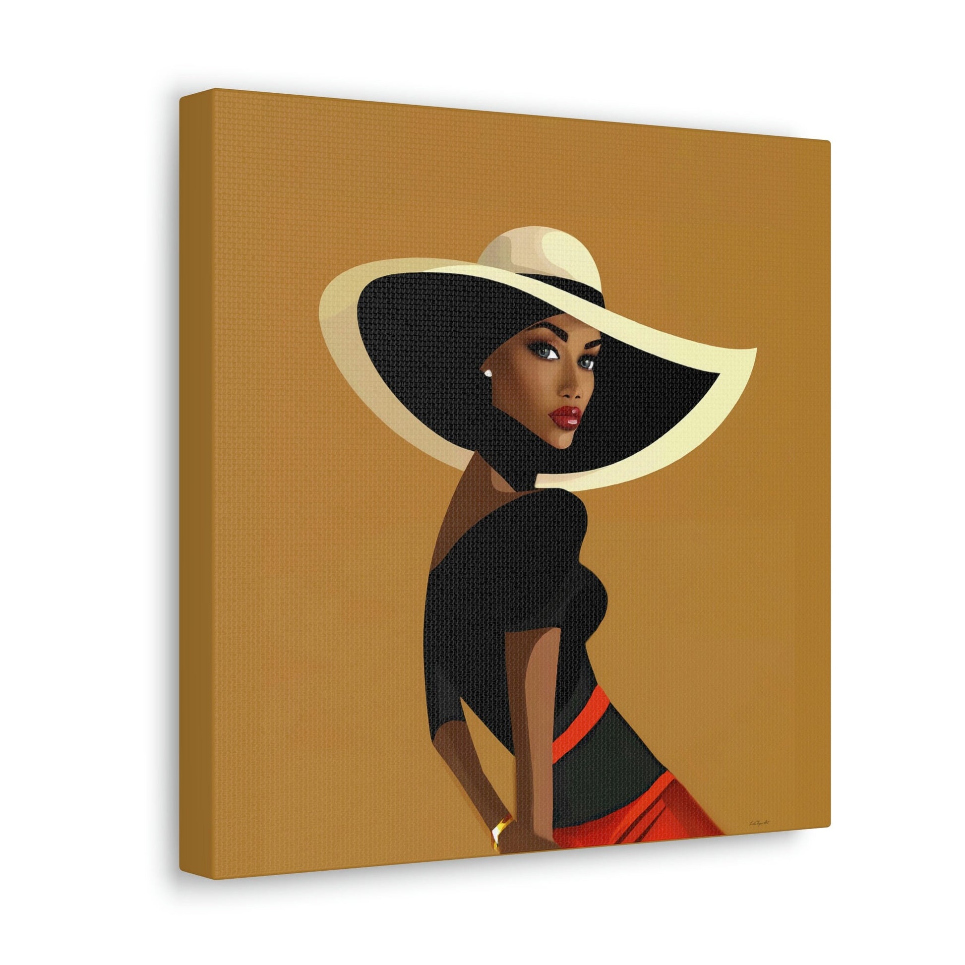 black woman, wall art woman, wall art, wall art canvas, wall art dcor, wall art urban, woman decor - LOLA VEGAS ART