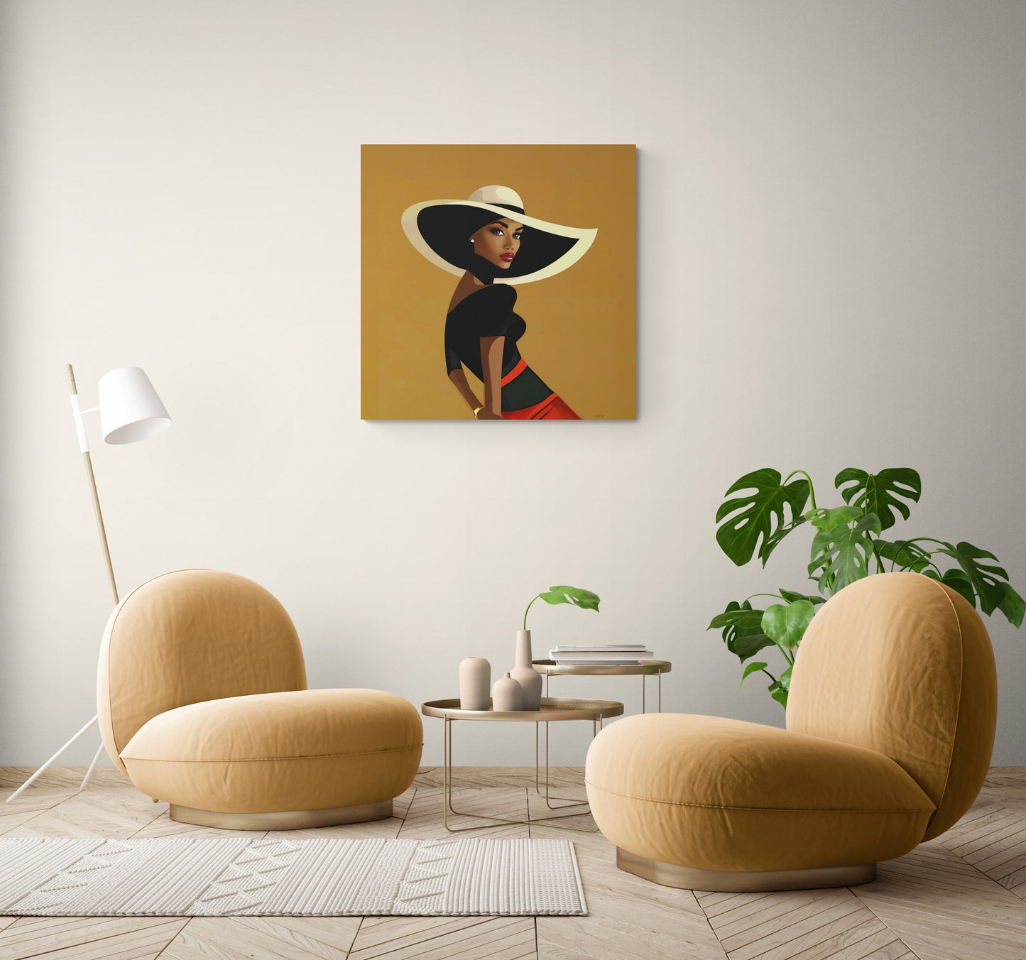 black woman, wall art woman, wall art, wall art canvas, wall art dcor, wall art urban, woman decor - LOLA VEGAS ART
